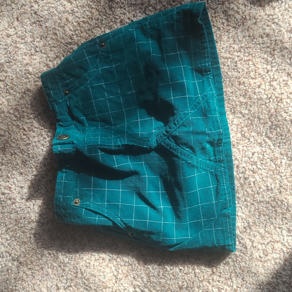 Girl's hunter green corduroy skirt